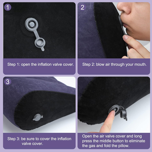 Cuscino Erotico per Uomo <span class=keywords><strong>Donna</strong></span> e Coppie Giocattolo a Triangolo Gonfiabile Rampa Arredo Cuscino di Posizionamento Supporto per <span class=keywords><strong>Posizioni</strong></span> - Product Image 2