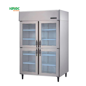 4 Stainless Doors Universal Wheels Restaurant Digital Control Panel Commercial Kitchen Refrigerator - Product Image 4
