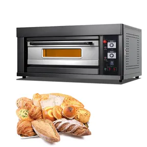 Prices Electric Oven Commercial Bakery Deck Oven Manufacturer Kitchen Bread Baking Bakery Oven 1 Deck Pizze