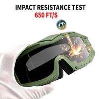 Yijia 2023 nouveau modèle lunettes polarisées lunettes tactiques protection Airsoft lunettes cadre en plastique lunettes de sport