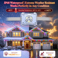 Contrôleur d'application programmable 48V RGB RGBW 6 LED Lumières de Noël pour l'extérieur de la maison IP68 Étanche Projecteurs permanents extérieurs