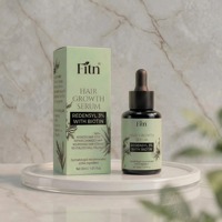 Serum Penumbuh Rambut Private Label Squalane Formula 2-IN-1 Lotion Perawatan Penumbuh Rambut Cepat, Rambut Lebih Tebal dan Lebat OEM