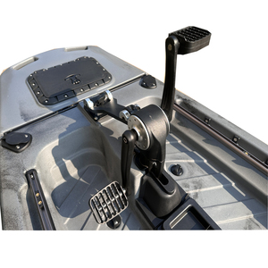 Tanque de peces vivos de gran ancho, Kayak para una persona, Kayak de pesca Modular, Pedal de aleta de Kayak motorizado para pesca, casco de Río, HDPE - Product Image 4