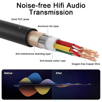 Câble audio multipaire XLR 4 canaux OEM coloré à faible bruit, mâle vers femelle, avec répartiteur XLR 3 broches pour table de mixage et haut-parleur