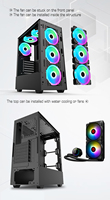 OEM/ODM ATX/micro-atx/ITX Mainboard ukuran HDD/SSD ruang mendukung untuk Pc Gaming Komputer Kasus