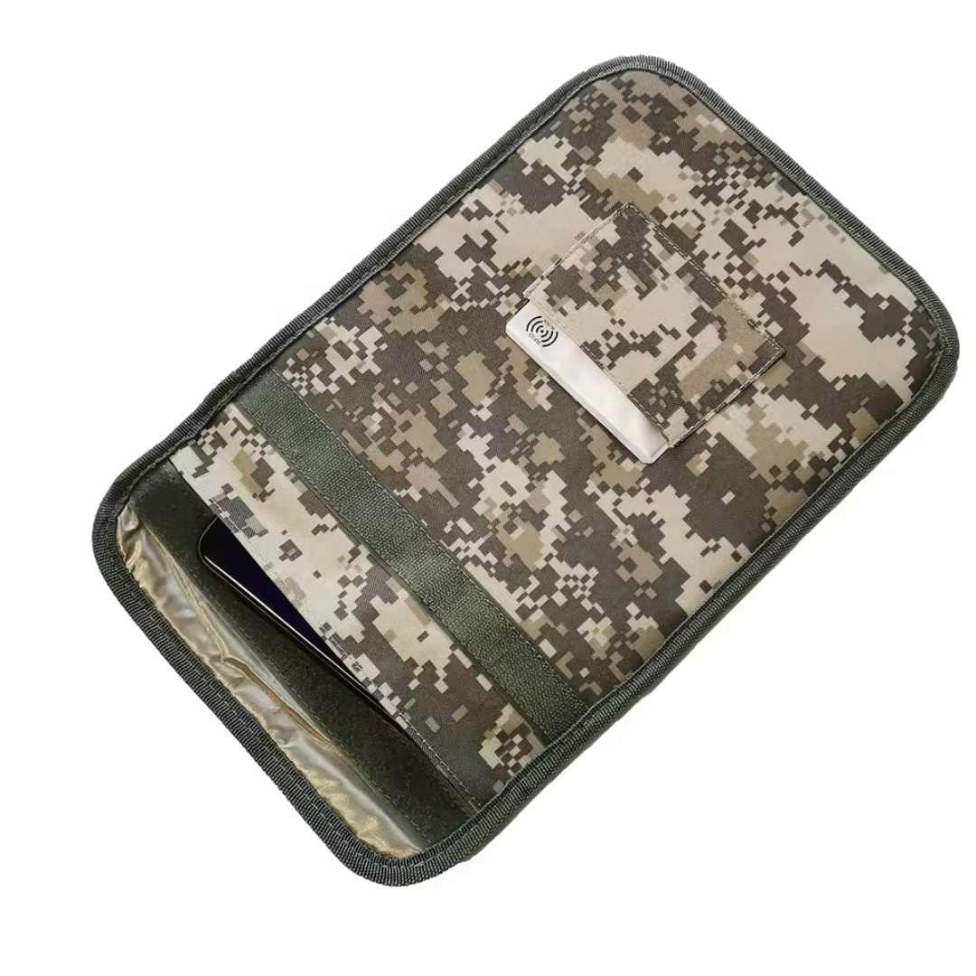 Camouflage Faraday Bag Cover for Tablet PC Anti-Spying/Tracking GPS Location & EMF Protection Home Textile Product