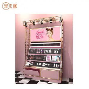 Exclusive Showcase Designing Custom Cosmetic Shops Cabinets Boutique Display Cabinet Cosmetics For Exhibition