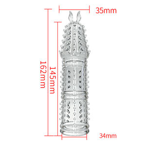 Stimolatore riutilizzabile del punto G del grano pene manica del cazzo preservativo uomini Dick Extender cazzo giocattolo del sesso per gli uomini - Product Image 3