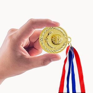 Médaille de gants de <span class=keywords><strong>boxe</strong></span> imprimés en couleur noble avec bord clouté d'étoiles Conception de gants rouge vif et bleu pour les compétitions sportives - Product Image 3