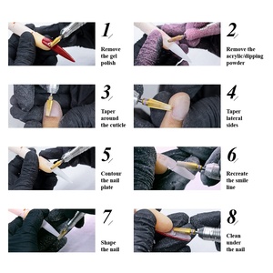 Mũi Khoan Móng Tay 5 Trong 1 Cacbua Chuyên Nghiệp, Loại Bỏ Nhanh Móng Acrylic, Mũi Khoan 2 Chiều 3/32 "Đa Chức Năng Để Làm Móng Bằng Điện - Product Image 2