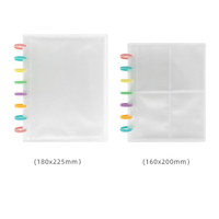 Carpeta de fotos transparente de PP para álbum de fotos de bebé, con encuadernación de discos, para documentos escolares, bolsa, caja de bolsillo, PinGlory, ecológica