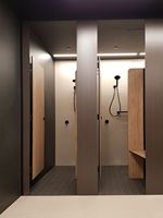 Cloison de toilette en HPL anti-humidité sur mesure, panneau phénolique pour écoles et centres commerciaux