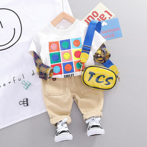 Nouvelle Collection : Ensembles de Vêtements pour Enfants en Gros – Chemise et Pantalon Décontracté pour Garçons (2 Pièces) - Product Image 1