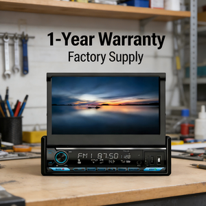 Reproductor MP5 para Auto con Pantalla Táctil IPS Retráctil Automática, Amplificador 7388, CarPlay Inalámbrico, Transmisor FM, USB, <span class=keywords><strong>MP3</strong></span>/WAV, 1DIN - Product Image 2