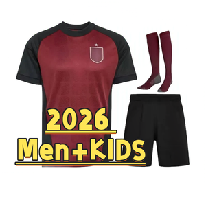Ensemble de football pour hommes, blanc et rouge, manches courtes, col rond, respirant, polyester, uniforme adulte, toutes saisons - Product Image 4