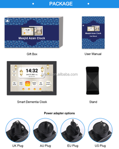 Reloj Despertador Digital Azan de 10.1 Pulgadas con Pantalla Táctil Inteligente, 5 Oraciones, Alarmas Azan, Calendario Hijri y Aplicación de Oración - Product Image 6