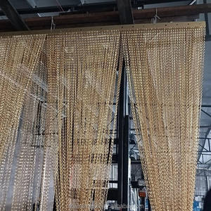 Cortina de Ducha de Aluminio Impermeable con Eslabones de Cadena, Malla Metálica Resistente a la Oxidación para Baños Modernos y Decoración de Hoteles - Product Image 5