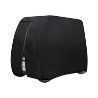 Housse de voiturette de golf en polyester imperméable résistante aux UV 600D Oxford universelle pour 4 passagers Protection contre toutes les intempéries Anti-rayures
