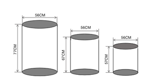 Socle cylindrique pour desserts, support de table pour anniversaire, mariage, fête - Product Image 5