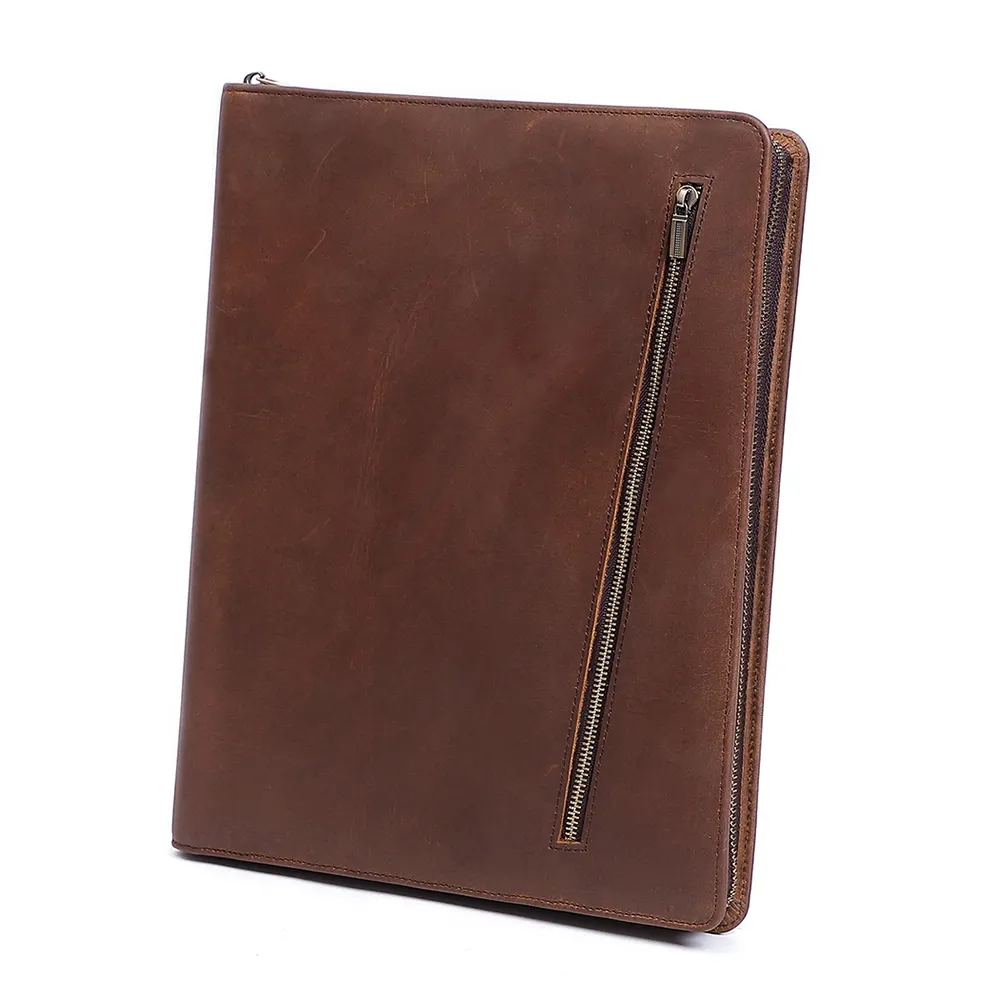 Melanjutkan Folio Organizer Menulis Surat Notepad Clipboard Kulit Asli Portofolio A4 Folder Dokumen Pad Hukum Padfolio