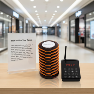 Set di 20 Pager Wireless per Ristoranti con Lunga Portata e Pulsante Muto per Caffetterie, Bar e Aree di Attesa Ospedaliere - Product Image 2