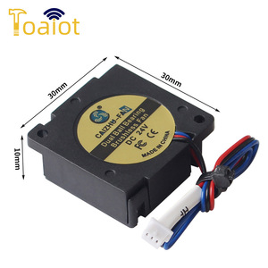 Ventilateur de refroidissement pour imprimante 3D Toaiot, 30x30x10mm, DC 24V, ventilateur sans balais à double roulement à billes pour accessoires d'imprimante 3D - Product Image 1