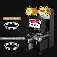 Lait thé tasse Machine à sceller automatique boisson gobelet scellant jus soja lait gelée crème glacée panneau mécanique micro-ordinateur