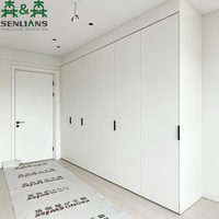 SLS Ästhetischer Umweltfreundlicher Einbauschrank mit Integrierter LED und Hochkontrast-Holzinnenausstattung Lackierter Kleiderschrank
