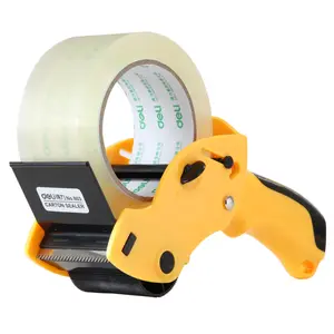 Dispensador de cinta adhesiva para oficina, suministros empaquetados a mano, cinta de sellado transparente