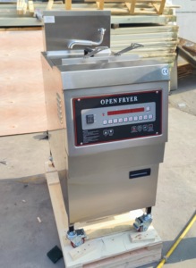 Yeni Gazlı/LPG'li Fritöz 1 Tanklı 2 Sepetli Otomatik Filtre Sistemli ve Bilgisayar Kontrol Panelli Patates Kızartması İçin Kolay Temizlenen - Product Image 3