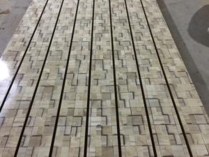 Panneau mural à fente en bois, panneau de fente de supermarché, 1220*2440*18mm, affichage mural en bois/motif de <span class=keywords><strong>brique</strong></span>/étagères de supermarché/panneau mural en slate de MDF - Product Image 3