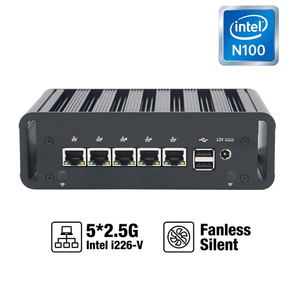 อุปกรณ์ไฟร์วอลล์มินิพีซี Intel N100 พร้อมพอร์ต LAN 2.5G จำนวน 5 พอร์ต หน่วยความจำ DDR5 ที่เก็บข้อมูลแบบ NVMe สำหรับความปลอดภัยของเครือข่าย SMB - Product Image 5