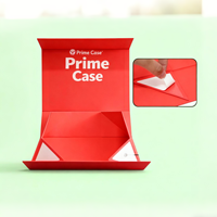 Boîte cadeau en papier avec couvercle magnétique pliable personnalisé et fenêtre transparente