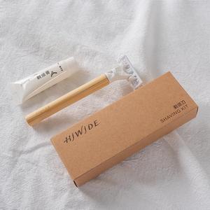 Ensemble de commodités pour hôtels Emballage en papier kraft écologique personnalisé Brosse à dents en bambou Ensemble d'articles de toilette de luxe pour chambres - Product Image 6