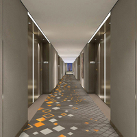 Tapis mural antidérapant en nylon imprimé 800 g/m² sur mesure, imprimé en 3D, pour boîte de nuit, usage commercial, ignifuge, écologique, durable