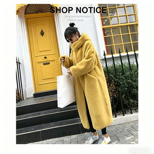 Nuovo Cappotto Elegante Invernale Stile Coreano in Finta Pelliccia di <span class=keywords><strong>Visone</strong></span>, Lungo e Spesso con Cappuccio per Donne in Gravidanza - Product Image 3