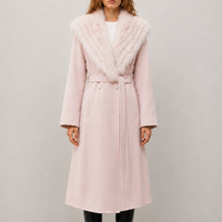 Nouvelle Arrivée Hiver 2026 : Manteau Femme de Haute Qualité avec Col en Fourrure Amovible, Veste Longue Réversible Luxueuse