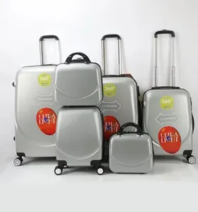 Koper anak troli aluminium liburan Wanita 3 buah tas Set bagasi perjalanan koper troli PC/ABS diskon besar-besaran 2019