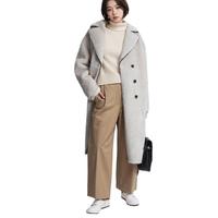 Manteau de laine coréen avec fermeture éclair Manteaux en fausse fourrure Pull en molleton pour femmes Gilet en flanelle de mouton en polaire Manteau personnalisé pour dames Vente en gros