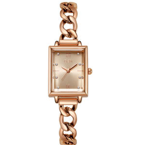 Reloj elegante para mujer con esfera cuadrada pequeña, pulsera de aleación creativa y de nicho, reloj de cuarzo impermeable. - Product Image 6