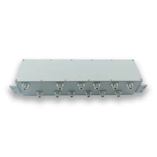 Filtro de cavidad de paso de banda RF 758-2690MHz RF 6 en 6 entradas para componentes de telecomunicaciones/IBS con conector N F