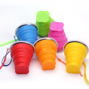 Custom <strong>Collapsible</strong> Drinking <strong>Cups</strong> Portable Silicone Retractable <strong>Cup</strong> Folding Telescopic Water Bottles for Travel Camping - Product Image 2