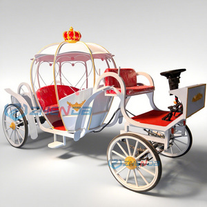 Carruaje de Lujo para Princesas, Elegante Carruaje de Calabaza para Bodas - Product Image 1