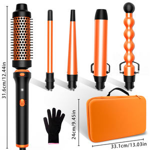 New Resuxi JDL-347 Curling Iron Set 5 em 1 PTC Aquecimento Cerâmico Coated Hair Curler Brush Professional Styling Tool para Todos Os Cabelos - Product Image 2