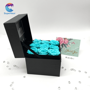 Superlieur 133*133*122mm Écran LCD numérique 4,3 pouces Boîte de brochure vidéo Emballage cadeau avec tiroir rose bleu rouge - Product Image 5