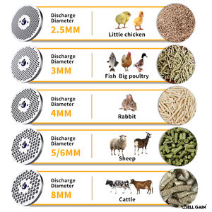 Macchina Economica per Pellet di Mangime Animale a Diesel, Pelletizzatrice per Mangime Avicolo, Macchina per la Produzione di Pellet per Allevamenti - Product Image 2