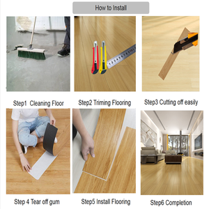 Self Adhesive <strong>Flooring</strong> Peel and Stick Non-slip Vinyl Plastic LVT Luxury Hot Sale Cheap LVT Waterproof <strong>PVC</strong> Modern Indoor Villa - Product Image 3