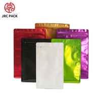 Sacs en aluminium imprimés à huit côtés de haute qualité, prêts à l'emploi, auto-scellants, pour thé floral, produits secs, fond plat, fenêtre latérale, café