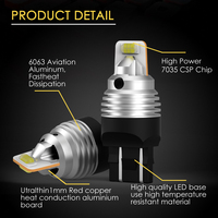 Ampoules LED G-View New 1156 1157 T20 7440 pour voiture, 3014 144SMD, clignotant, frein, feux arrière, marche arrière, Canbus, 1500LM, 9W