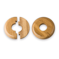 Vente en gros d'usine, couvre-tuyaux de radiateur en bois personnalisé, rosette en bois, grain de bois, boucle décorative en plastique pour les pieds de meubles